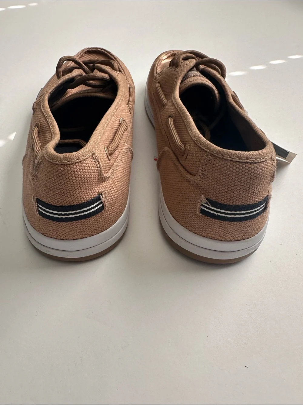 Nautica Brown Canvas Boat Shoes